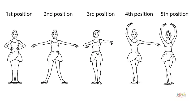 芭蕾舞演员的双脚姿势-芭蕾舞步