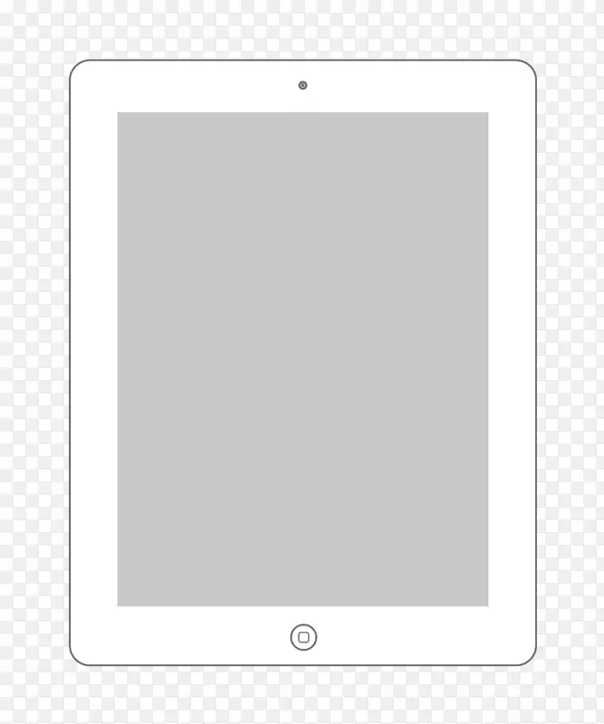 文字画框图案-iPad轮廓剪贴画