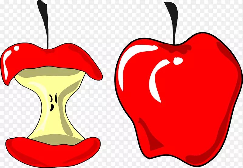苹果美食剪贴画-可爱的苹果剪贴画