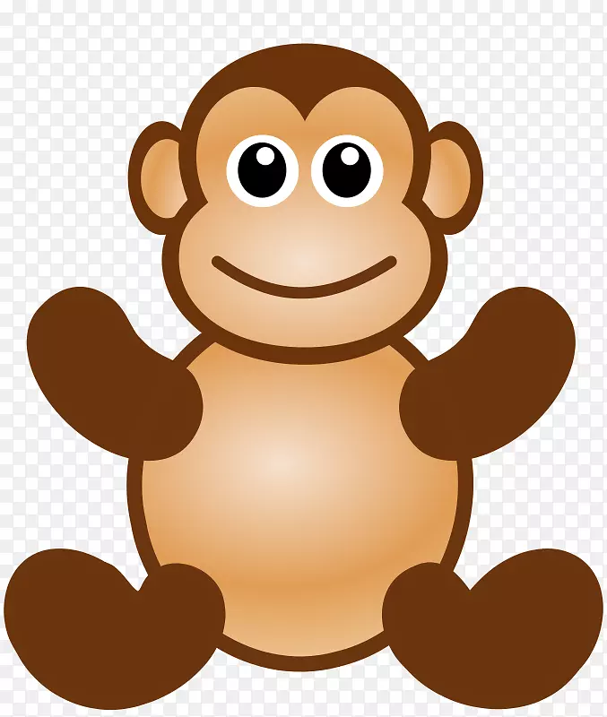 猴子脸剪辑艺术-悲伤的猴子脸