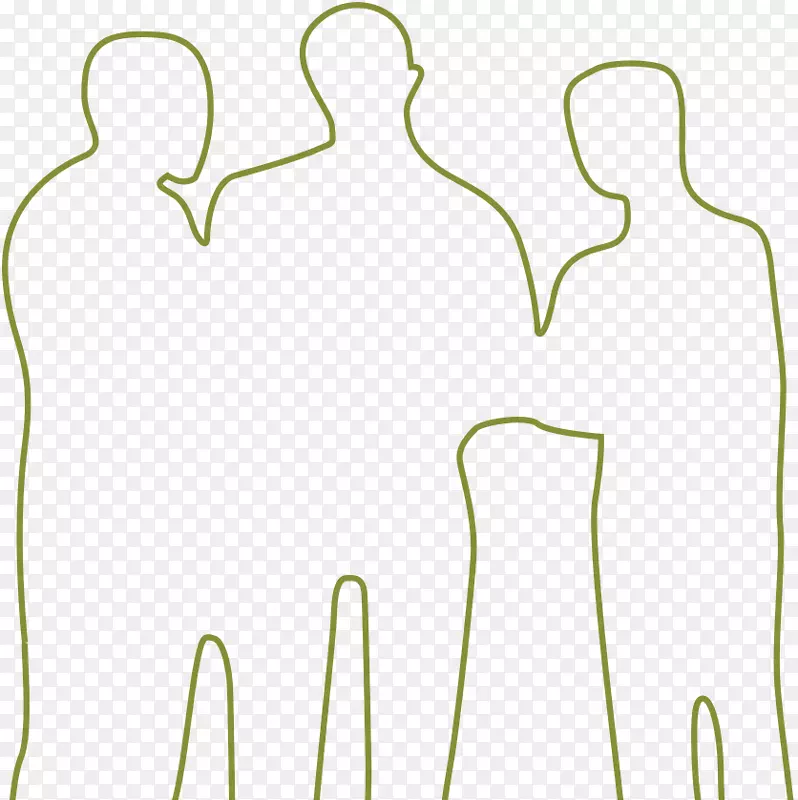 直线角点-人的轮廓