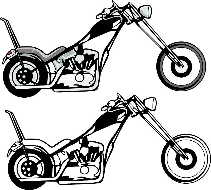 凯旋摩托车有限公司哈雷-戴维森剪贴画-老式摩托车配件
