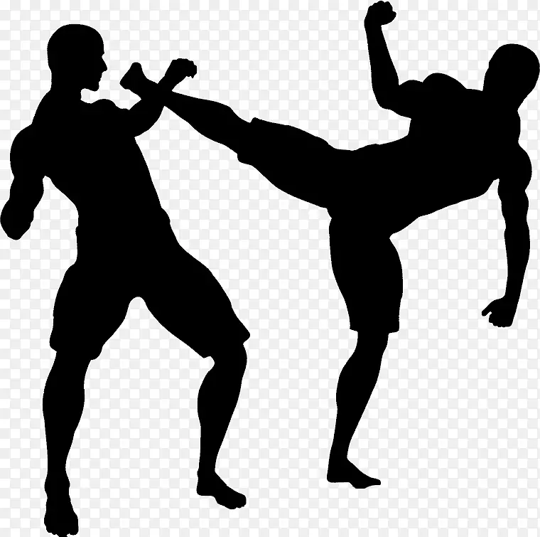 混合武术空手道自卫踢-MMA PNG透明图像