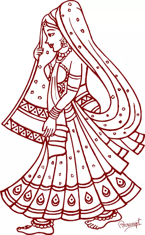 印度婚礼剪贴画-婚礼剪贴画