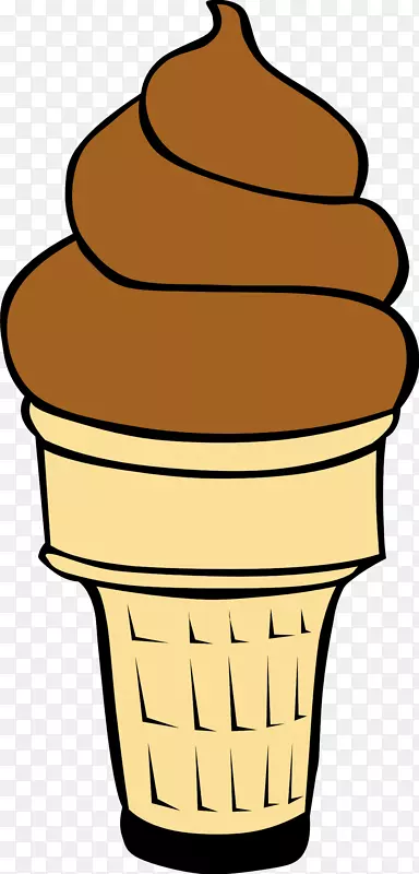 冰淇淋锥巧克力冰淇淋那不勒斯冰淇淋