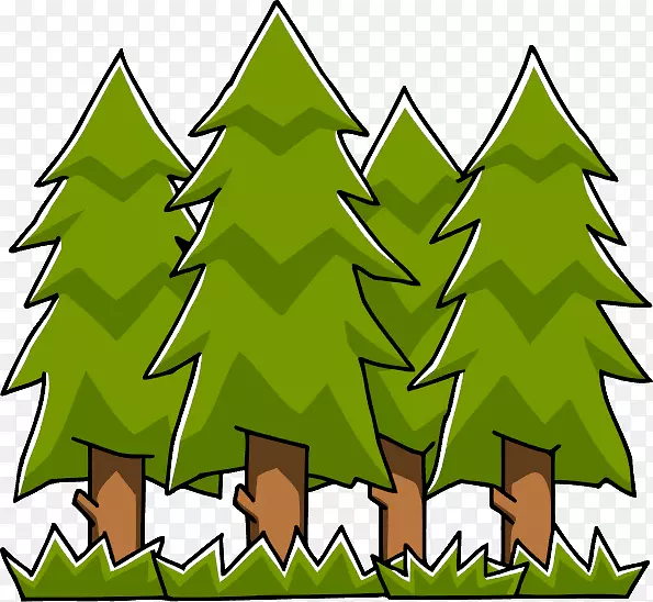 森林剪贴画-森林PNG透明图像