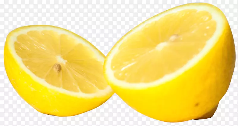 柠檬酸橙饮料柠檬黄新切半柠檬