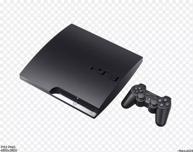 黑色PlayStation 3游戏机-PlayStation PNG透明图像