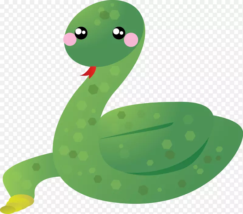 可爱剪贴画-可爱的蛇PNG剪贴画