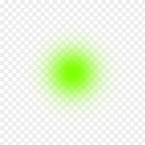 绿圆光学错觉图案-绿光透明png