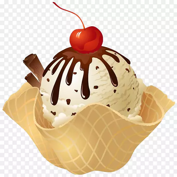 冰淇淋筒冰淇淋蛋糕那不勒斯冰淇淋-冰淇淋碗PNG照片