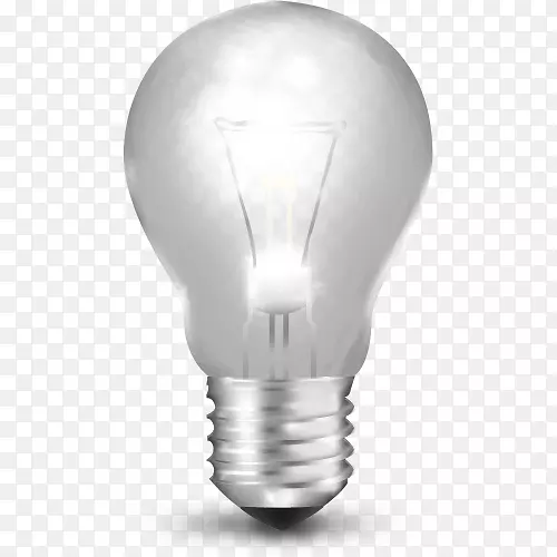 白炽灯灯泡照明图标-png透明图像上的灯泡