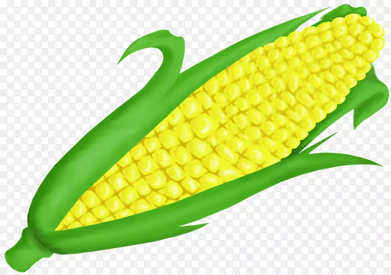 玉米上的玉米甜玉米剪贴画-玉米上的玉米夹艺术PNG