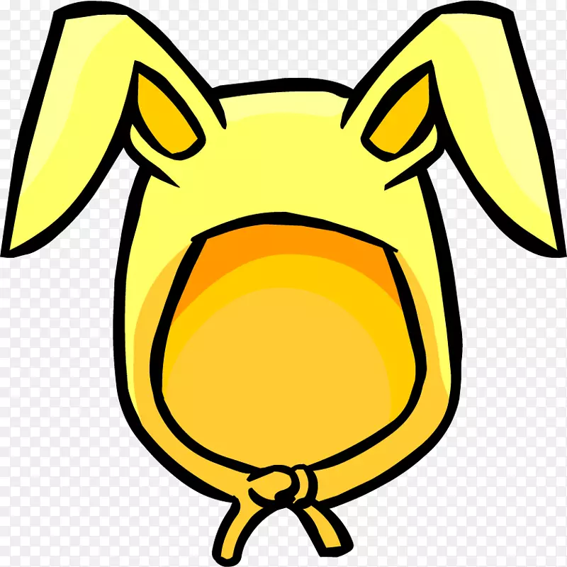 俱乐部企鹅复活节兔子耳夹艺术-复活节兔子耳朵PNG免费下载