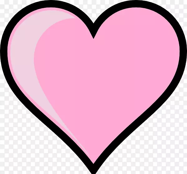 t恤情人节剪贴画-粉红色心脏透明背景