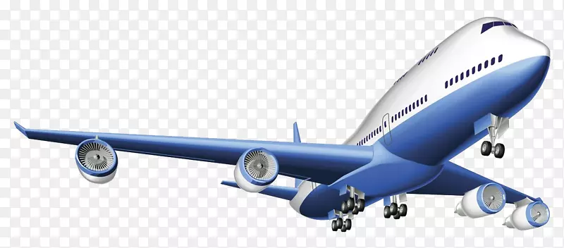 航空货运航空公司-蓝色飞机图
