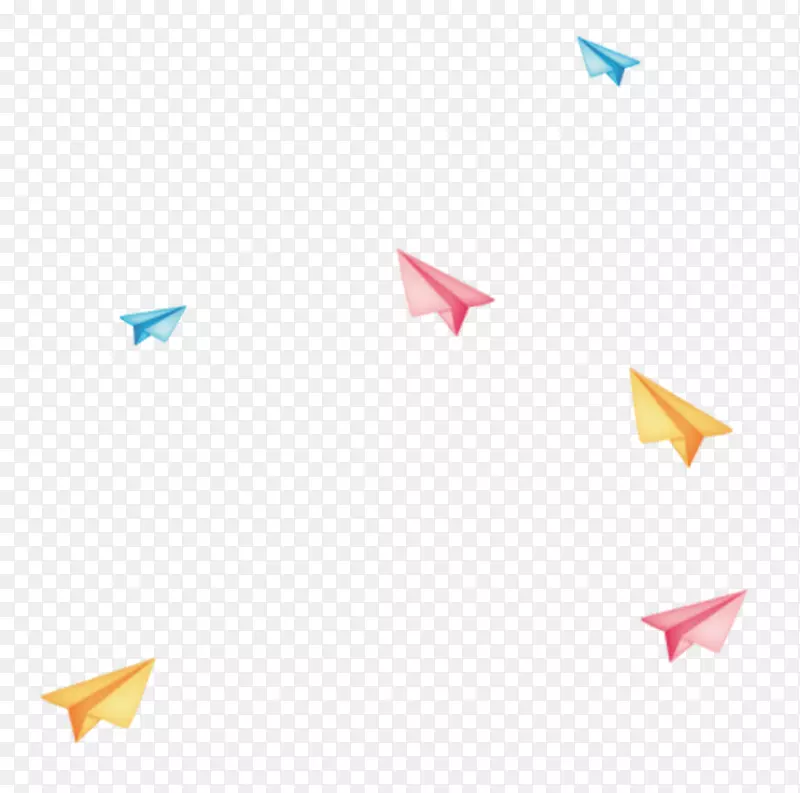 纸飞机-彩色纸飞机装饰