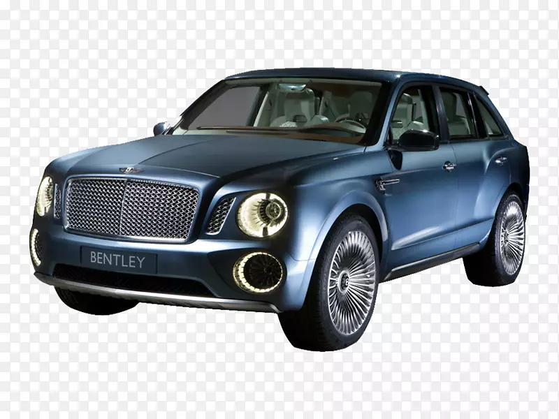 2017年Bentley Bentayga运动型多功能车Bentley exp 9 f-Blue，Bentley，Car
