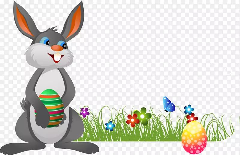 复活节兔子寻彩蛋-复活节兔子PNG图