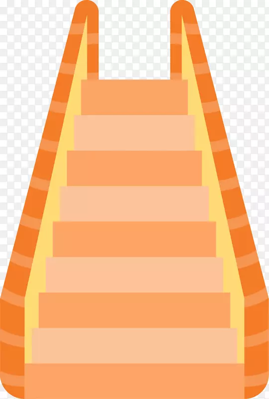 自动扶梯橙色楼梯电梯-橙色自动扶梯