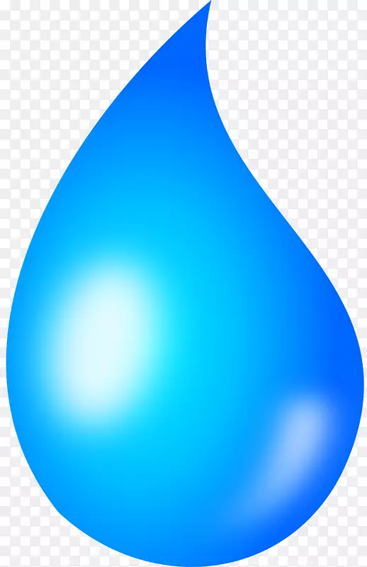 蓝色字体-水滴png文件