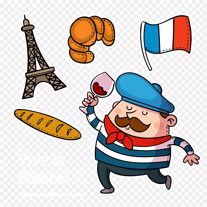 法国开始用法语为孩子们学习法语书籍英语学习-法国符号