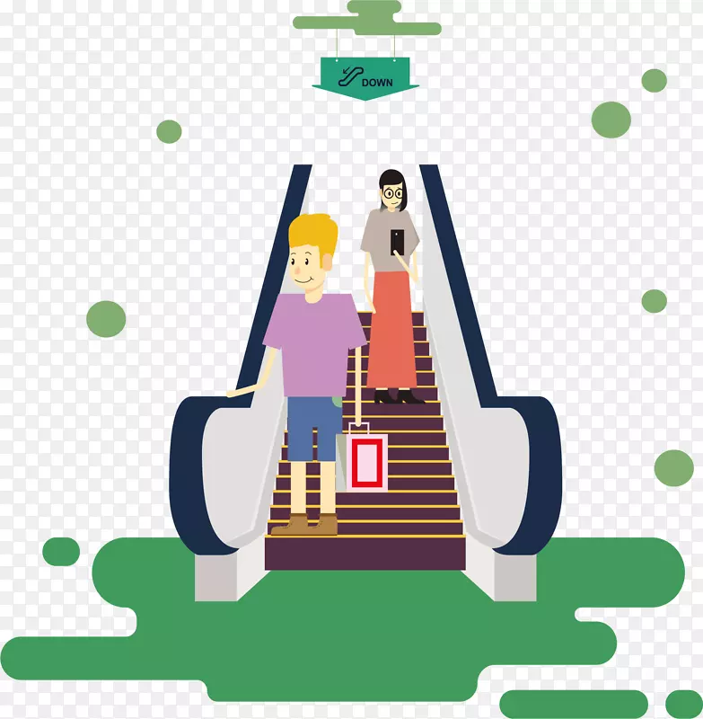 快速运输自动扶梯楼梯-商场自动扶梯