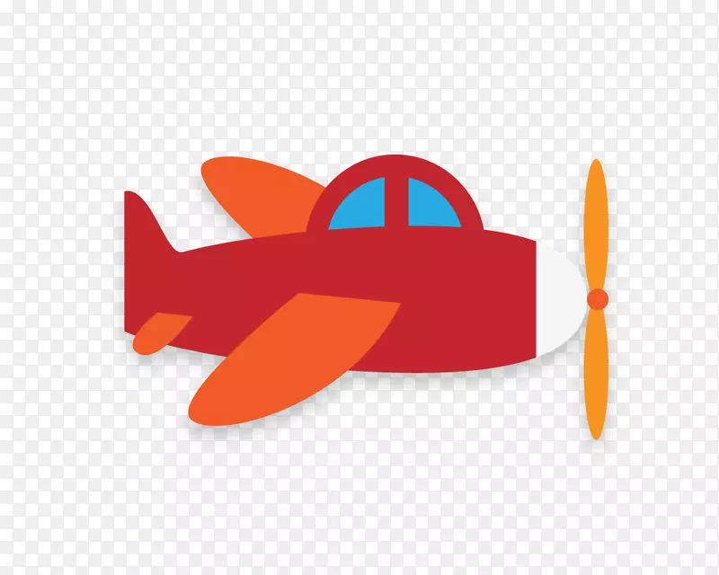 飞机纸飞机-飞机，卡通飞机，红色