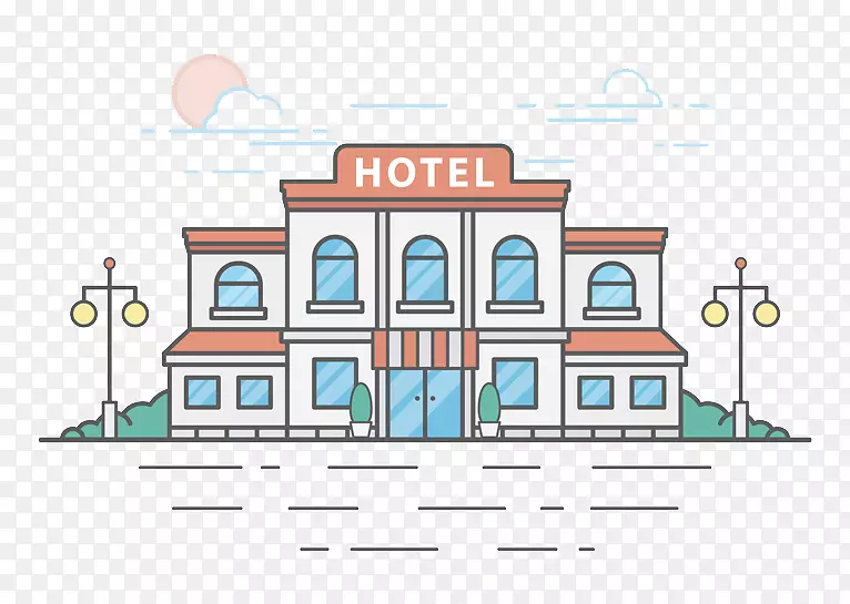 酒店经理儿童应用程序酒店插图-酒店