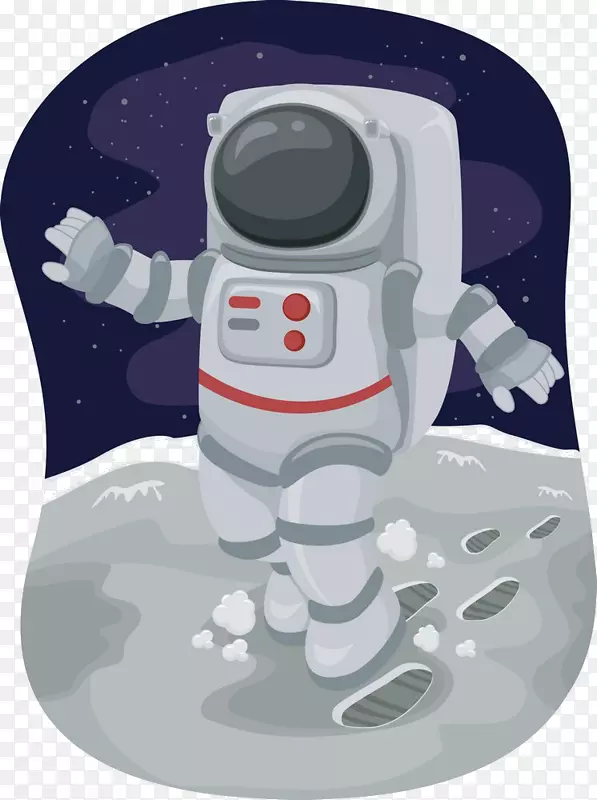 月球漫步-免费剪贴画-宇航员