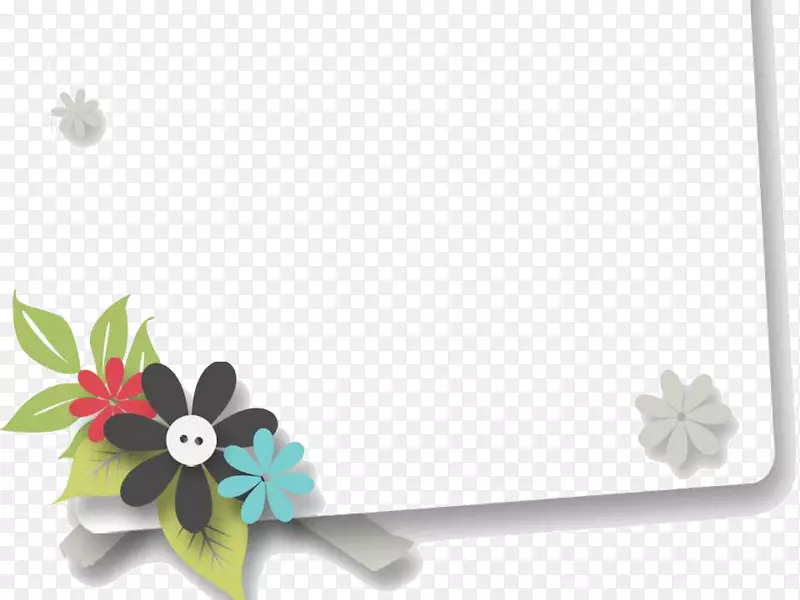 拼贴图案-优雅的花卉拼贴模板