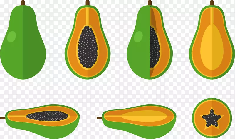 南瓜果实木瓜图标-番木瓜