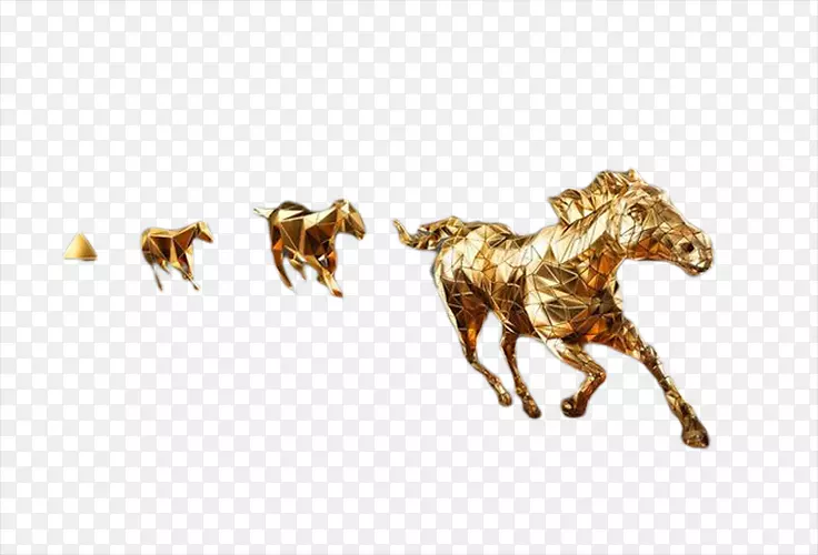 福特野马动物-高清晰度运行野马，装饰