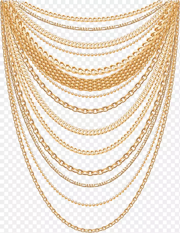 耳环项链首饰时尚配件金项链