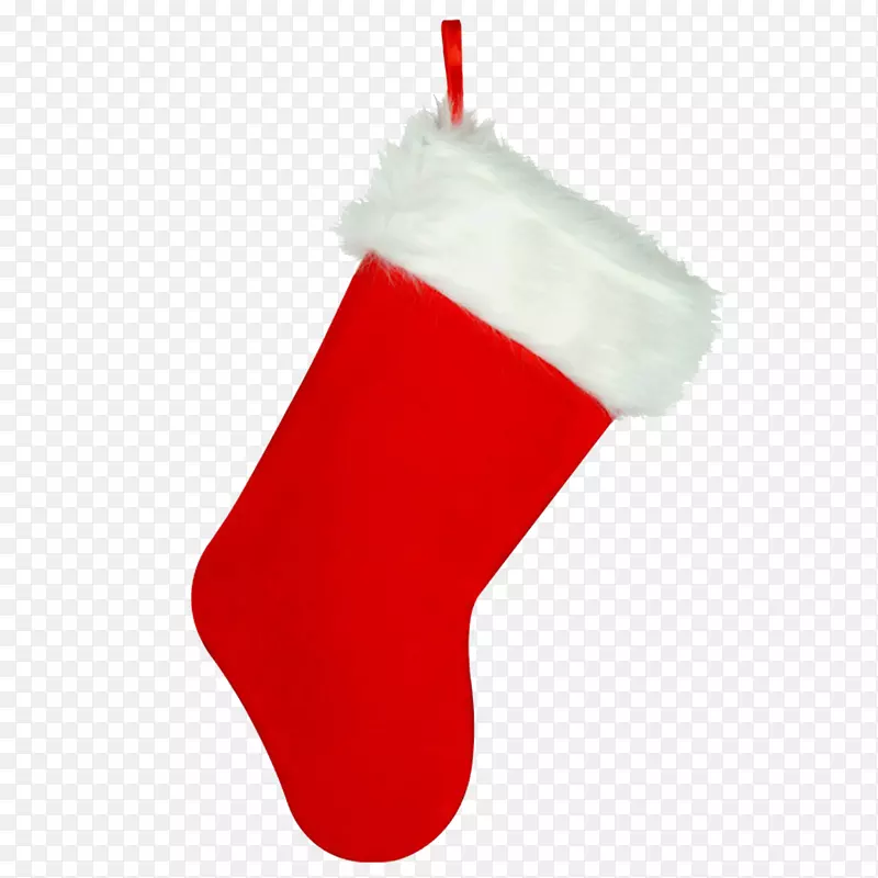 圣诞长袜圣诞装饰品红色圣诞长袜PNG透明形象
