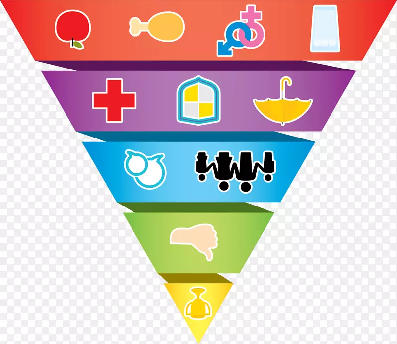 健康饮食金字塔-彩色健康金字塔