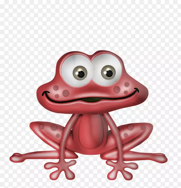 疯狂青蛙公主裁缝精品小游戏剪贴画-红色青蛙