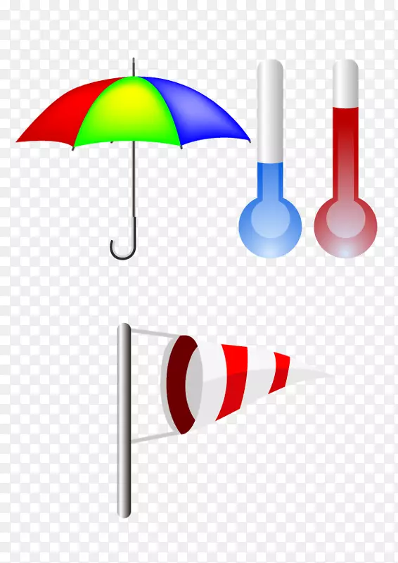 天气预报雨伞天气预报风向标