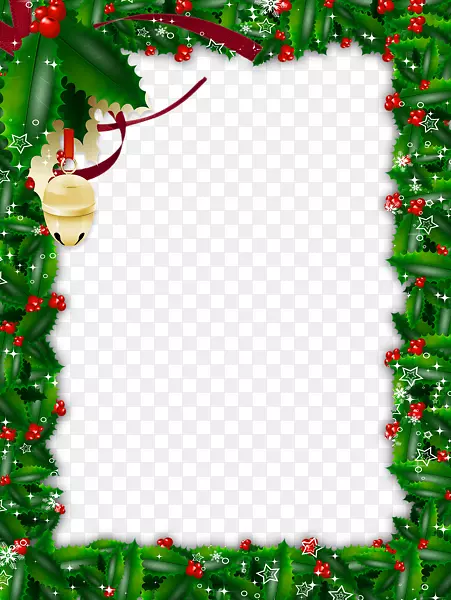 圣诞树画框-圣诞画框PNG HD