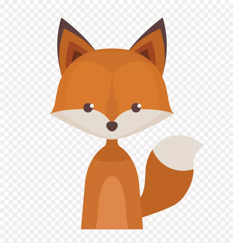 鹿纸浣熊林地动物卡通狐狸