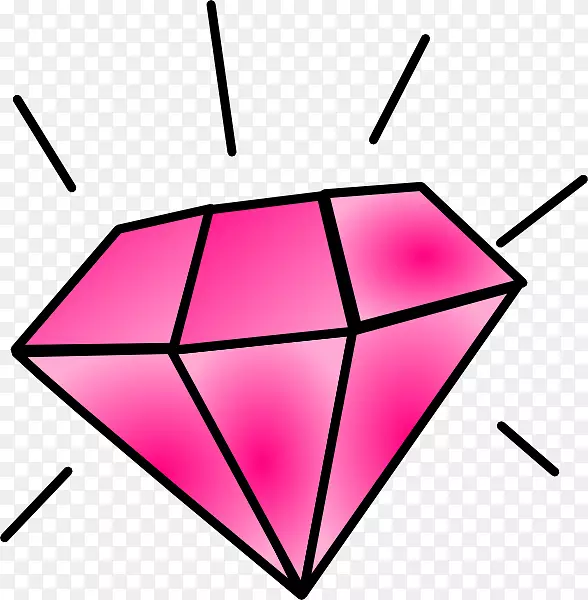 订婚戒指，结婚戒指，钻石剪贴画-粉红色闪光剪贴画