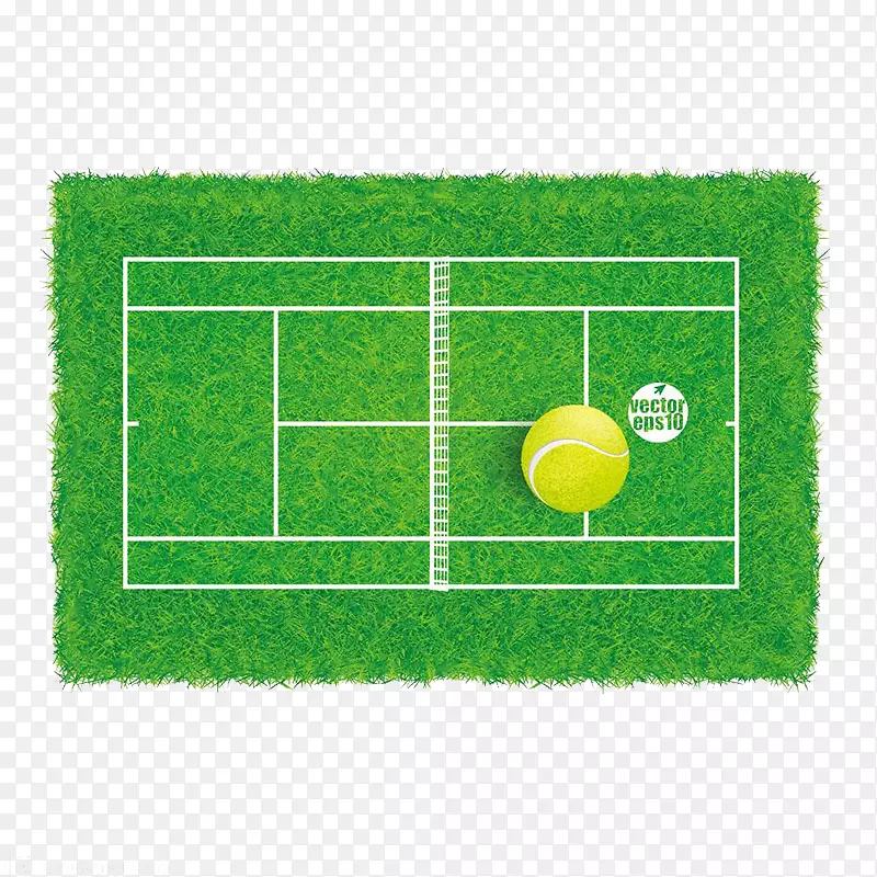 冠军，温布尔登网球中心草地球场-网球场平面图