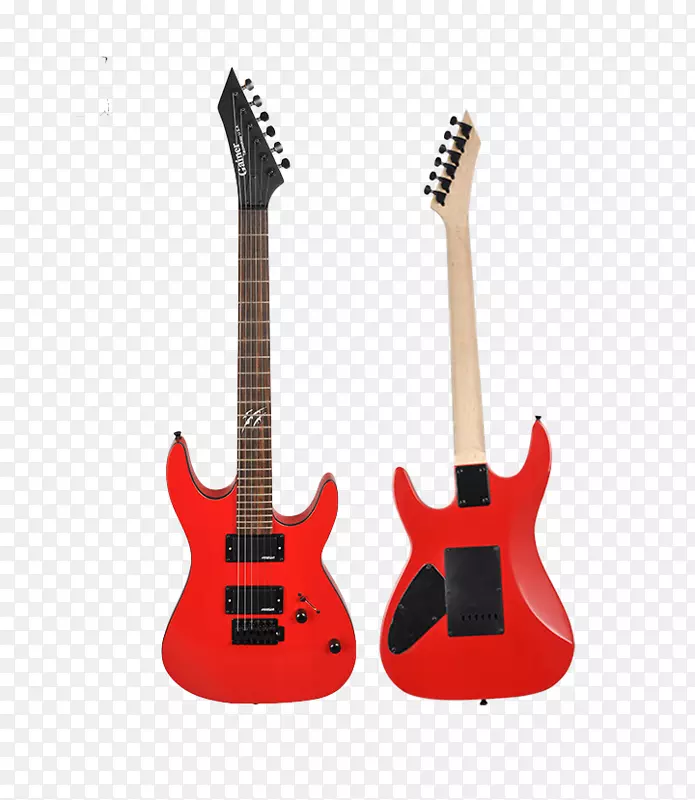 电吉他低音吉他乐器红色电吉他斜面