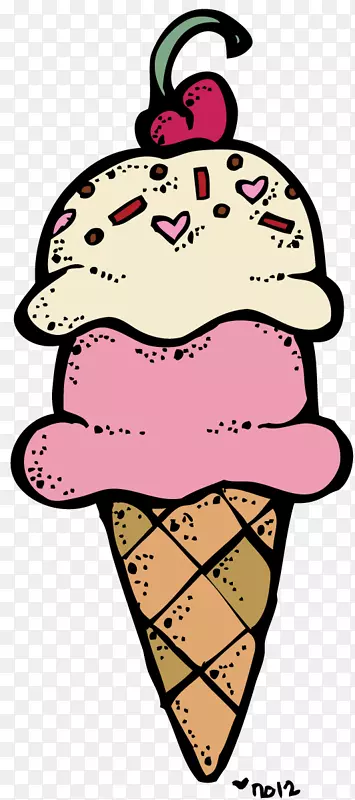 冰淇淋圆锥圣代剪贴画-冰淇淋剪贴画