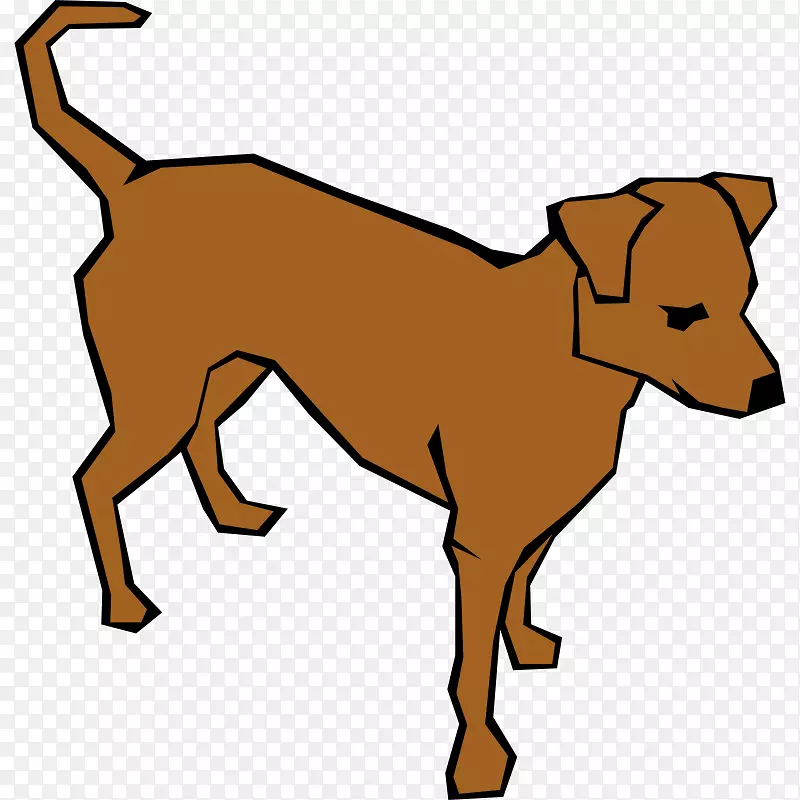狗猫夹艺术-棕色狗图片