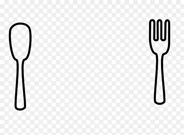 餐饮标志剪辑艺术-勺子剪贴画