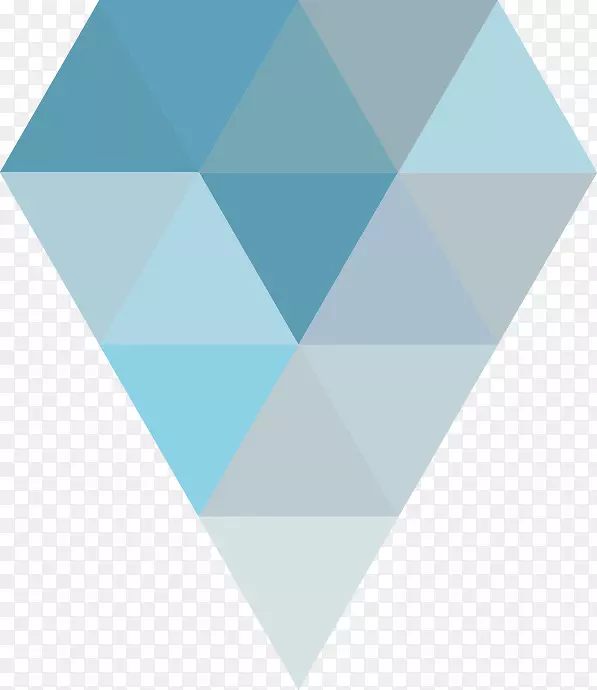 蓝色三角形形状-蓝色三角形拼贴菱形