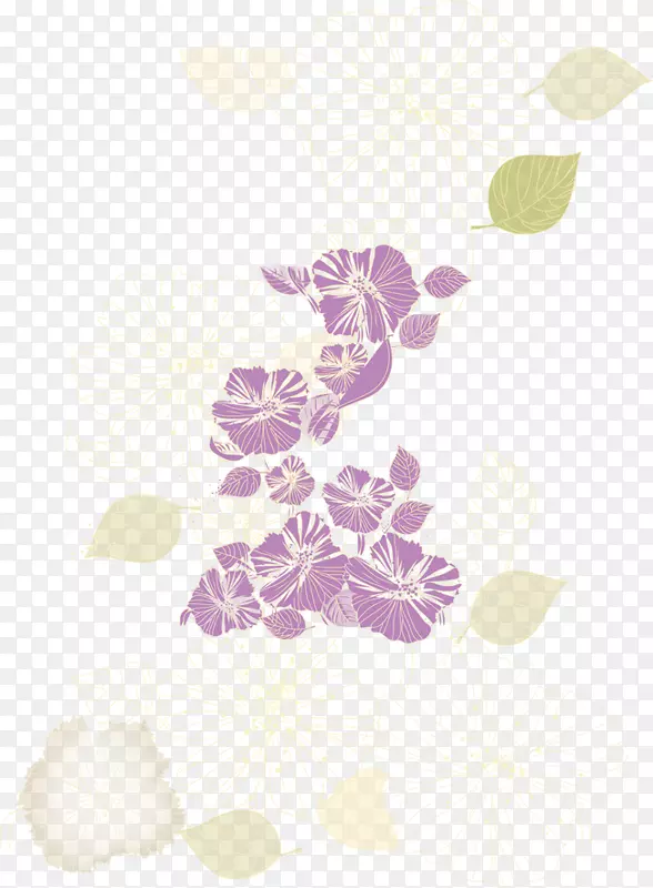 粉红色花瓣图案-紫色花