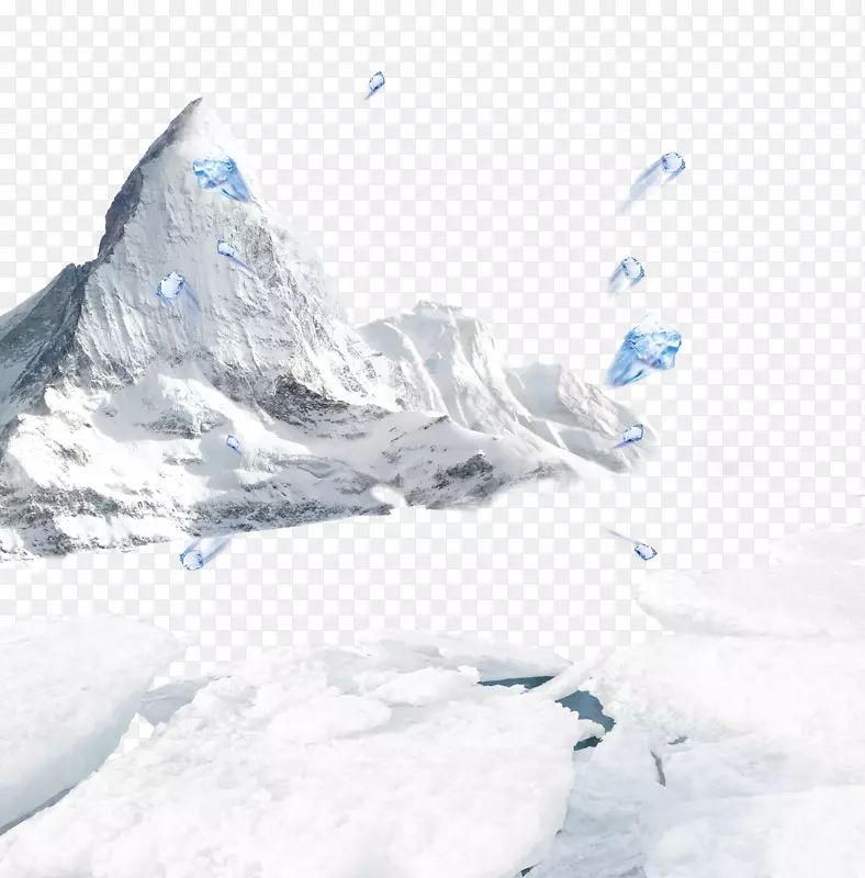 Adobe插画底座-冰山