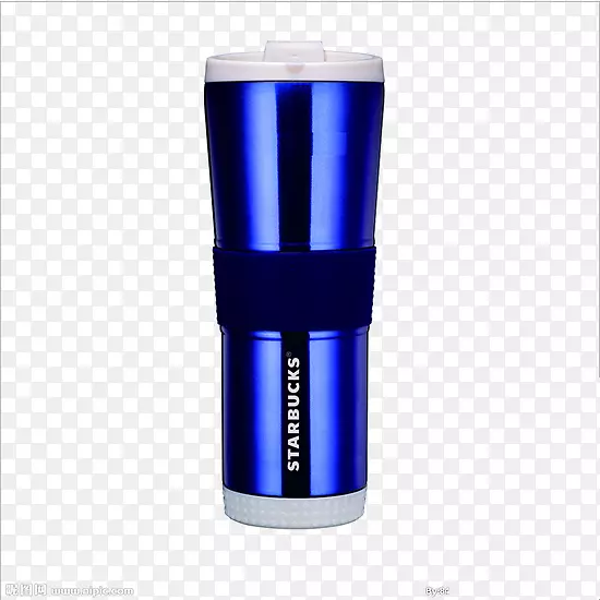 咖啡杯-蓝色星巴克杯